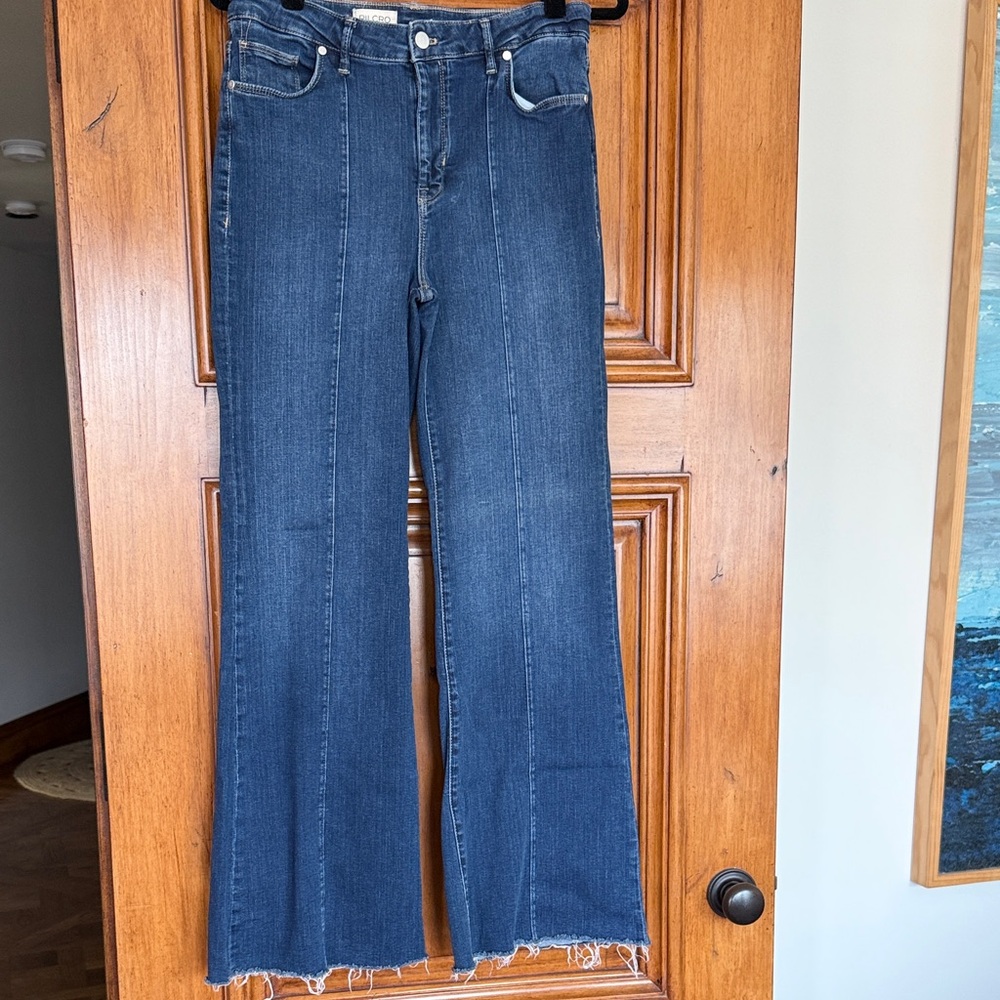 Pilcro Dark Blue Flare Jeans